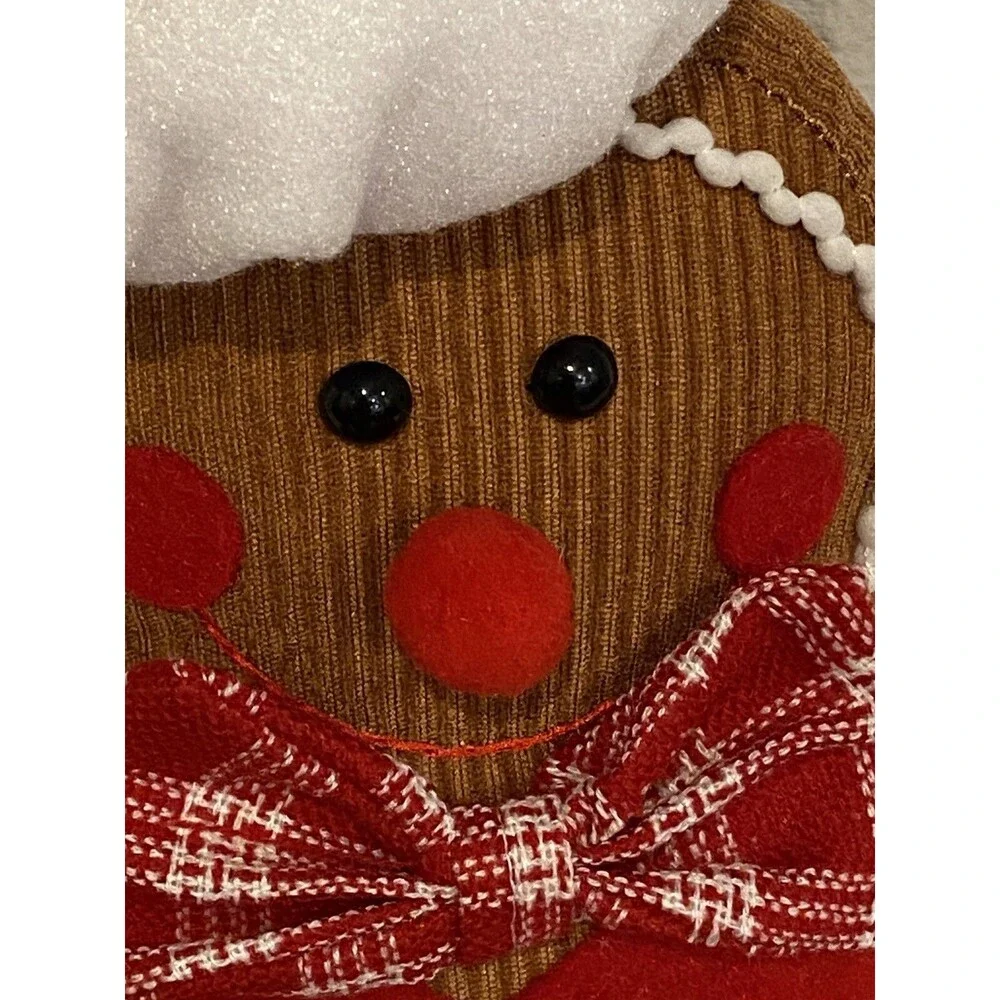 Hallmark 25” Fabric Gingerbread Man Chef Baker Christmas Shelf Sitter